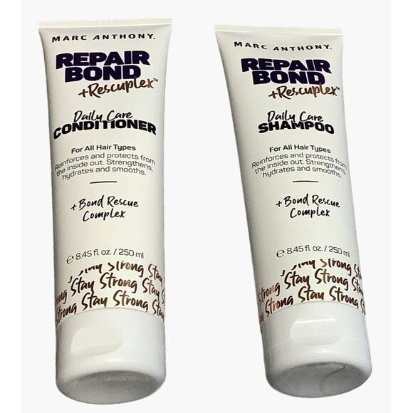 Marc Anthony Repair Bond Rescuplex Daily Care Shampoo & Conditioner Set 8.45 Oz - Picture 1 of 4